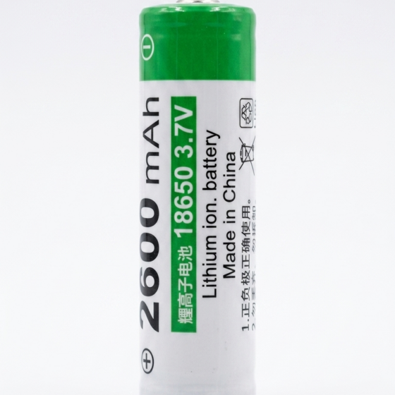 18650 3.7V 2600mAh Li-ion Rechargeable Battery (Made in China)